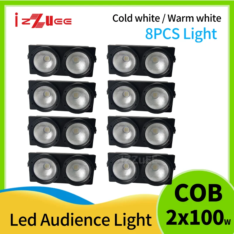 COB LED DMX Ʈ, 2  COB δ Ʈ,   LED, ܼƮ  Ƽ, 2x100W, Ʈ 1-20 
